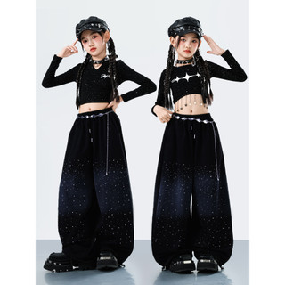 Đồ Nhảy Hiện Đại Hiphop Trẻ Em Set Đồ Dance Jazz Quần Nhảy Crop Top Đồ Nhảy Cho Bé Gái Bộ Tập Nhảy Cho