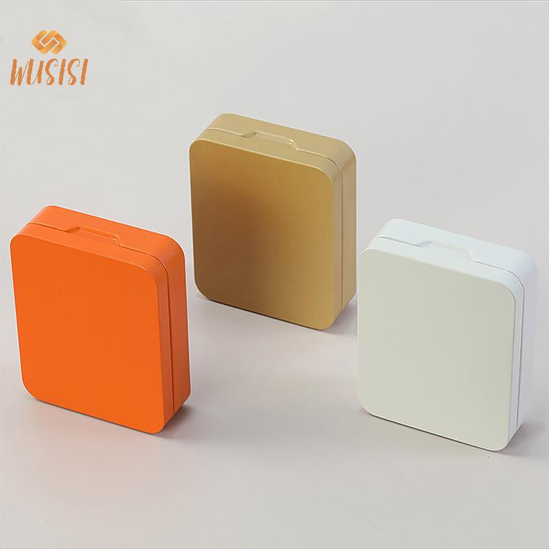 [WUSISI] Hộp lưu trữ thiếc mới Hộp lưu trữ kim loại nhỏ Chìa khóa trang sức Hộp tiền xu Hộp đựng kẹo cưới Hộp đựng thiếc Hộp sắp xếp MỚI