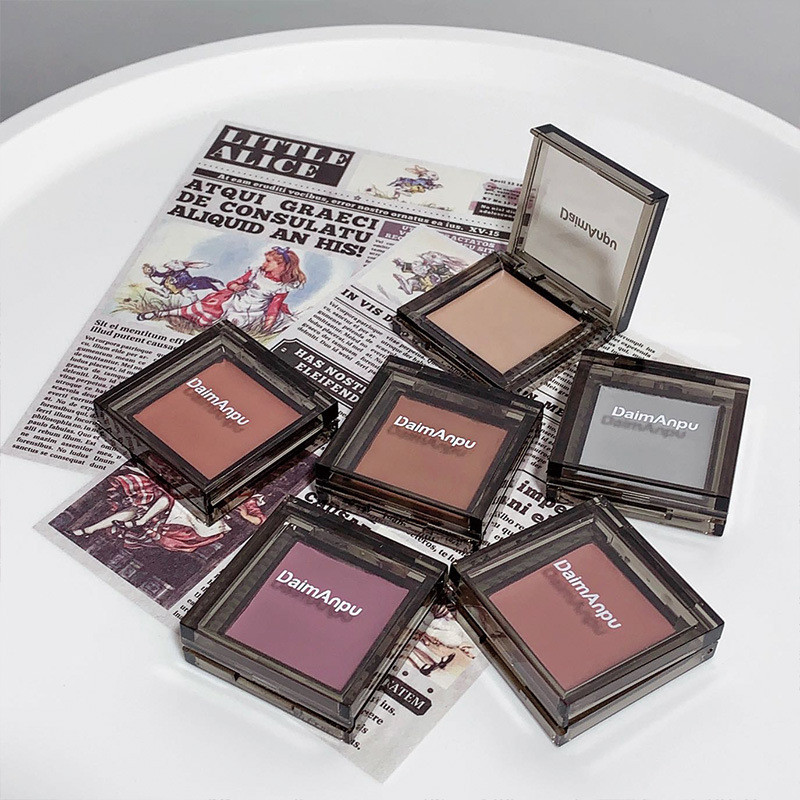 DAIMANPU Vuông Blush Cream Đơn Sắc Blush Tím Blush Xanh Mờ Làm Sáng Đỏ Trang Điểm Mờ Lâu Dài 2025.11.10