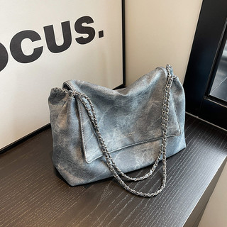 Túi Denim dung tích lớn cổ điển