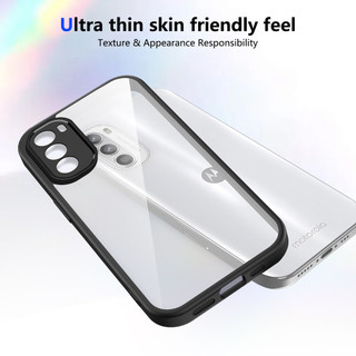 Dành Cho Motorola Moto G52 / G82 5G Ốp điện thoại Cứng Trong Suốt Mặt Sau Aryclic Khung Silicon Mềm Chống Rơi Chống Sốc Mỏng Bao