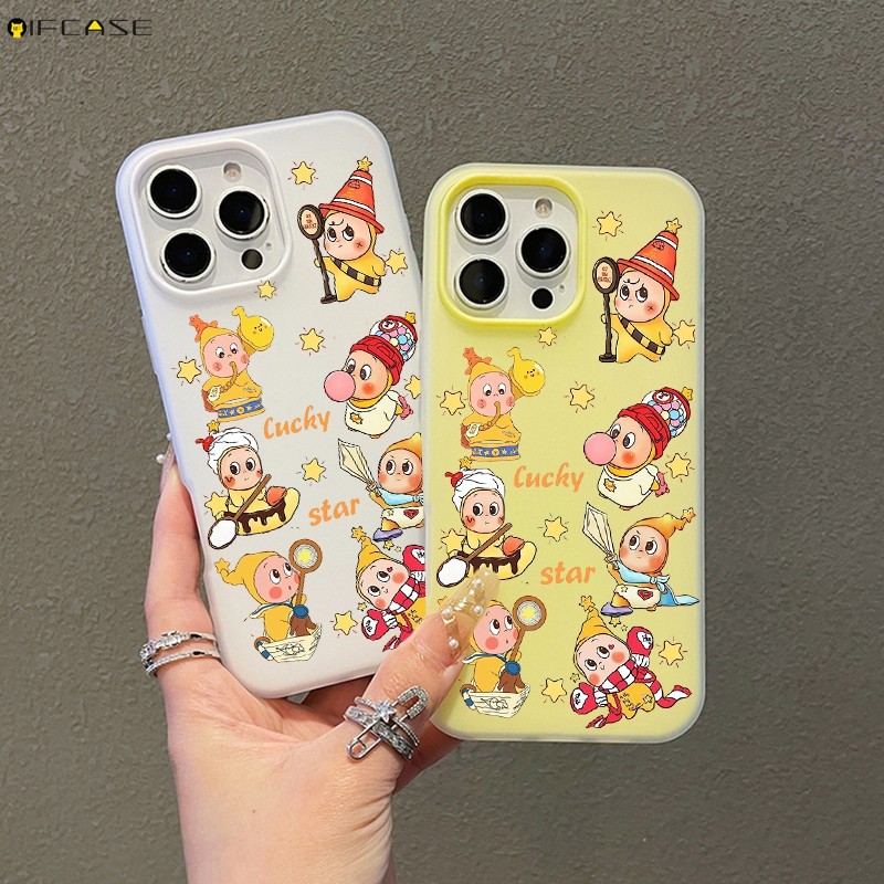 Dành Cho Tecno Pop 10 10C 9 8 7 Pro Pova 7 Neo 6 Pro 5 Spark GO 2 2S 1 1S 4G 5G Ốp Điện Thoại 2 Trong 1 Hai Lớp Xung Quanh Ngôi Sao Lấp Lánh May Mắn Hoạt Hình Dễ Thương Vỏ Mờ