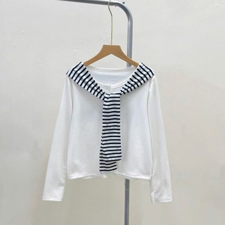 Áo Khoác Nỉ Tăm Bigsize Nữ Kèm Khăn Thủy Thủ Dáng Áo Cardigan Ôm Body Dài Tay A310+A195
