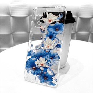 Ốp Trong Suốt Cho Xiaomi Redmi Note 10 / Note 10S / Note 10 Pro / Note 10 Pro Max Ốp Lưng Mềm Hình Bướm Hoa Thời Trang