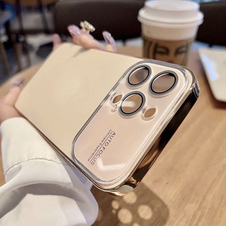 Dành Cho IPhone 17 16 15 14 13 12 Pro Max Có Ống Kính Kính Bảo Vệ Phim Ốp điện thoại Có logo Cửa Sổ Lớn Giây Thay Đổi iPhone 17 AG Mờ Chống Vân Tay Cứng Thích Hợp