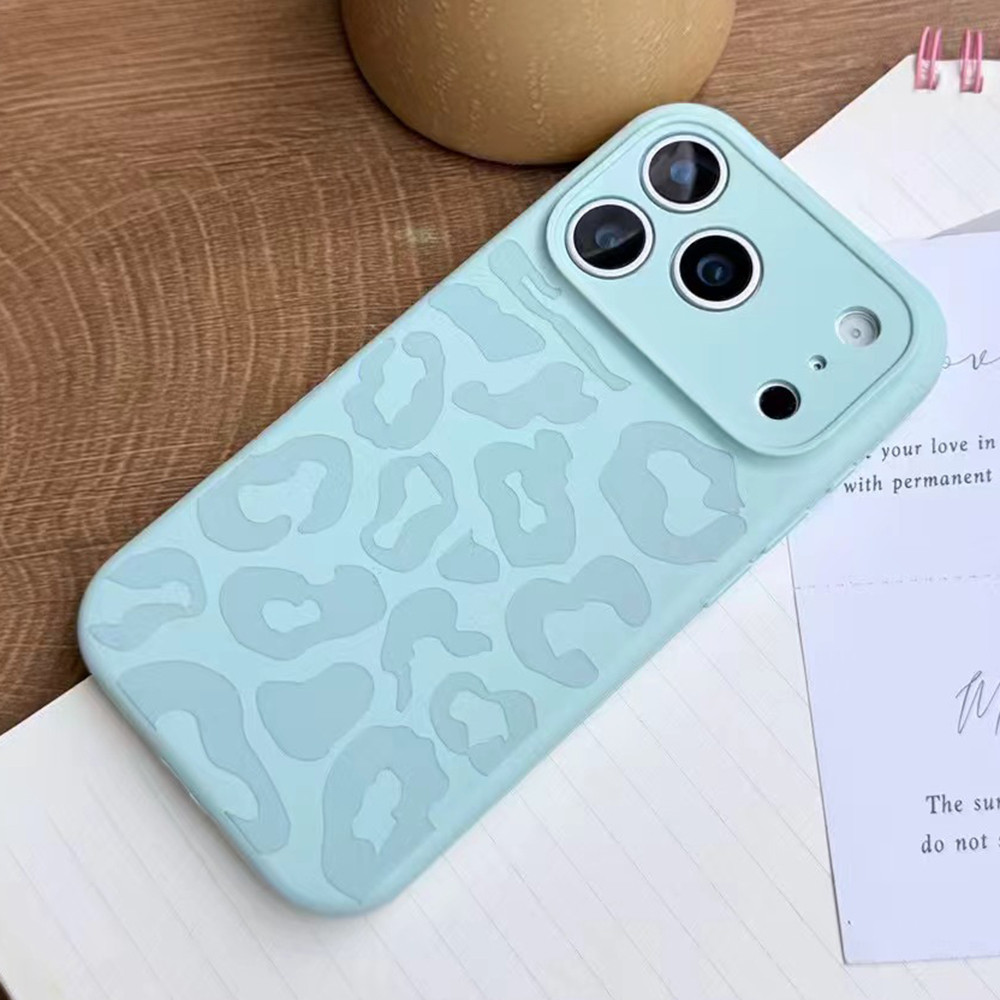 Ốp Điện Thoại Silicon Lỏng In Hình Da Báo Cho iPhone 17 Pro Max 17 Air 16 Plus 15 14 13 12 11 Vỏ Bảo Vệ Chống Sốc