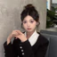 Kẹp Tóc Mèo Kim Loại Kawaii 5/10/15 Cái, Kẹp Vô Hình Cho Bangs, Màu Đen Mát Mắt