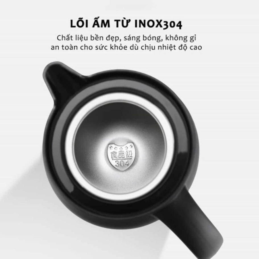 Ấm Pha Trà Giữ Nhiệt Có Lõi Lọc Chất Liệu Inox - Bình Ủ Trà Giữ Nhiệt Dung Tích 1000ML