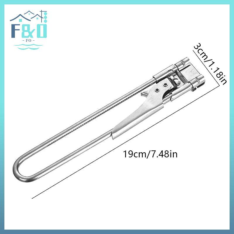 [F & O] Dụng cụ mở nắp chai thủ công bằng thép không gỉ có thể điều chỉnh cho bàn tay yếu đuối Bộ phụ kiện nhà bếp dễ cầm tay {vn}