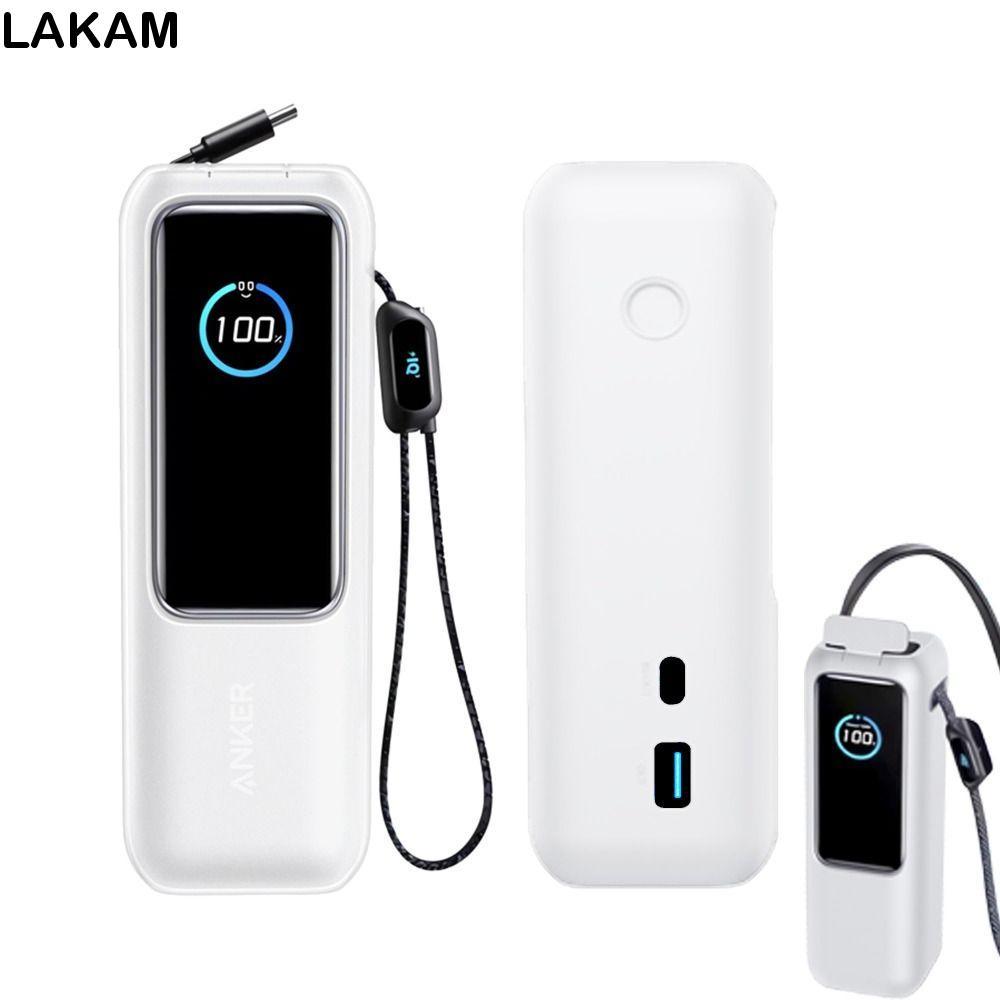LAKAM Silicone, Bảo vệ di động chống sốc, Vỏ bảo vệ mềm chống bụi chất lượng cao cho ngân hàng điện Anker Zolo (25000mAh 165W)