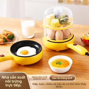 Cắm Trứng Nồi Hơi Flat-Bottom Hộ Gia Đình Mini Omelette Dụng Cụ Tiện Dụng Bánh Pancake Nhỏ Làm Trứng Bánh Bao Nồi Hấp Trứng ZCFE