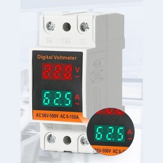 Com * Advanced Rail Mount Vôn Đồng hồ đo dòng điện Lắp đặt dễ dàng Đồng hồ đo điện áp Nhựa để sử dụng tại nhà chuyên nghiệp