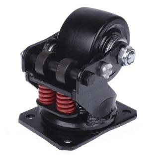 3inch Im Lặng Giảm Chấn Đa Năng Bánh Xe 400kg Lò Xo Chống Địa chấn caster Thiết Bị Nặng Cổng Bánh Xe Công Nghiệp