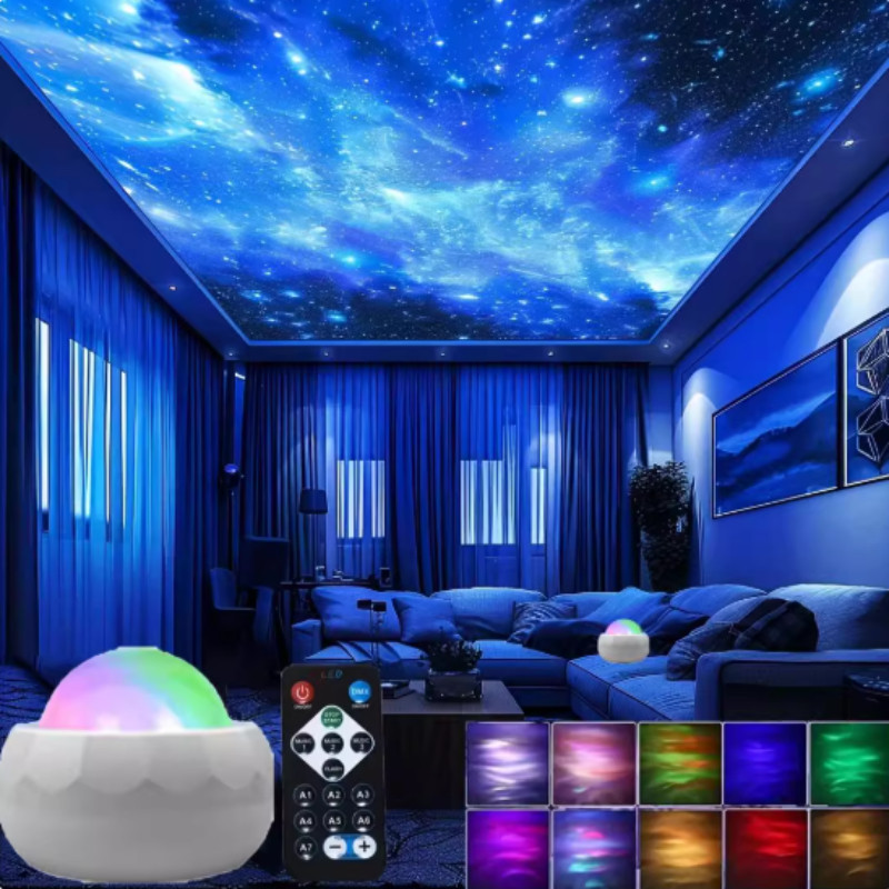 Đèn Cực Quang, Chiếu Bầu Trời, Cực Quang, Đèn Cực Quang Decor Phòng Ngủ Có Điều Khiển