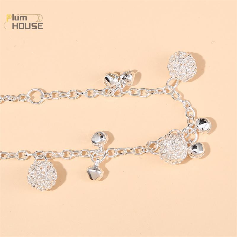 PlumHOUSE Mới Mạ Bạc Vòng Tay Thời Trang Quyến Rũ Hạt Mặt Dây Chuyền Dây Chuyền Vòng Tay Nữ Bé Gái Trang Sức Quà Tặng VN