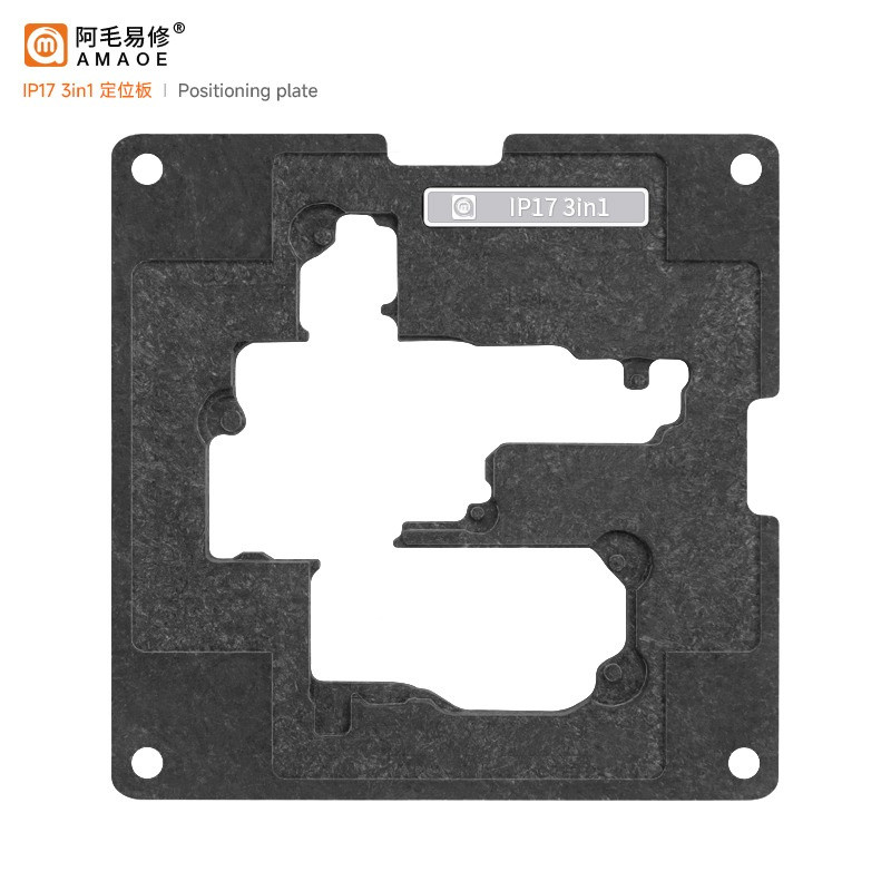 AMAOE 3in1 Lớp Giữa BGA Hàn Stencil Định Vị Bảng Reballing Tấm Cho IPhone 17 Series