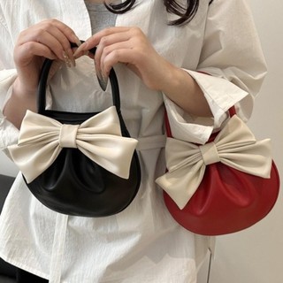Túi ly hợp PU màu trơn - Tote nơ xếp ly dung tích lớn dành cho nữ