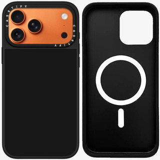 CASECASE X Đen Chống Trầy Xước Từ Hút Ốp Lưng iPhone Cho IPhone 17 Air 16 15 14 Pro Max Plus Ốp Lưng Cứng Có Hộp Khắc logo