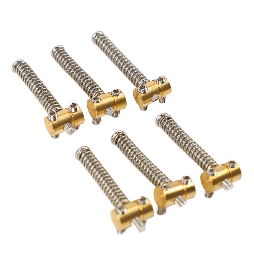 NHỎ 6 cái cho ​Yên xe Telecaster, ​Yên xe cầu đàn Guitar​ ​Phụ tùng đàn Guitar điện​ Bộ yên ngựa bằng đồng thau​, Đồng thau ​Phong cách Tele​ ​Yên xe bù đắp​ ​Dành cho phụ kiện Telecaster / TL​