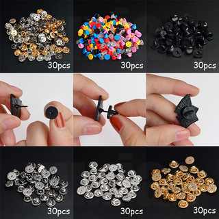 30 Chiếc Dây Buộc Tóc Silicone Màu Kim Loại Thổ Cẩm, Thời Trang và Phù Hợp Làm Trang Sức