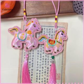 2026 Năm Ngựa Móc Khóa Hoạt Hình Pony Trang Trí Nhà Cửa Xe Trang Trí Năm Mới Mặt Dây Chuyền May Mắn Quà Tặng Tân Gia [MỚI]