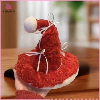 Kẹp bên Giáng sinh thực tế Mũ Giáng sinh Ông già Noel Kẹp tóc Lông thú ngọt ngào Nơ Giáng sinh Barrette Clip Đạo cụ ảnh ngọt ngào [MỚI]