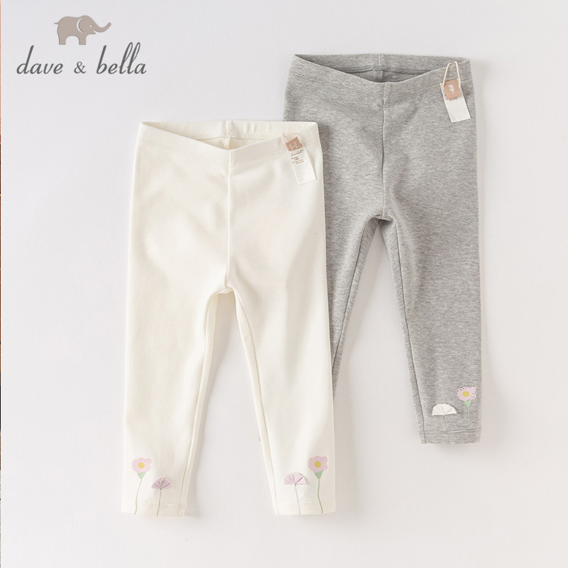 Dave Bella 6M-9Y Quần Legging Bé Gái Mùa Thu Ngọt Ngào Vải Cotton Spandex Thoải Mái Khi MặcDB1247932
