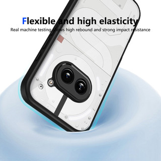 For Nothing Điện thoại Nothing Phone 2A / 2A Plus 5G Ốp lưng cứng trong suốt Khung silicon mềm chống rơi Vỏ mỏng chống sốc