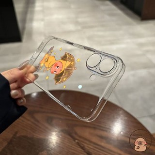 Ốp Điện Thoại Dễ Thương Meizu 21 20 Pro Note, Cầm Dù Lấp Lánh Ngôi Sao Hoạt Hình, Vỏ Mềm Trong Suốt Đen