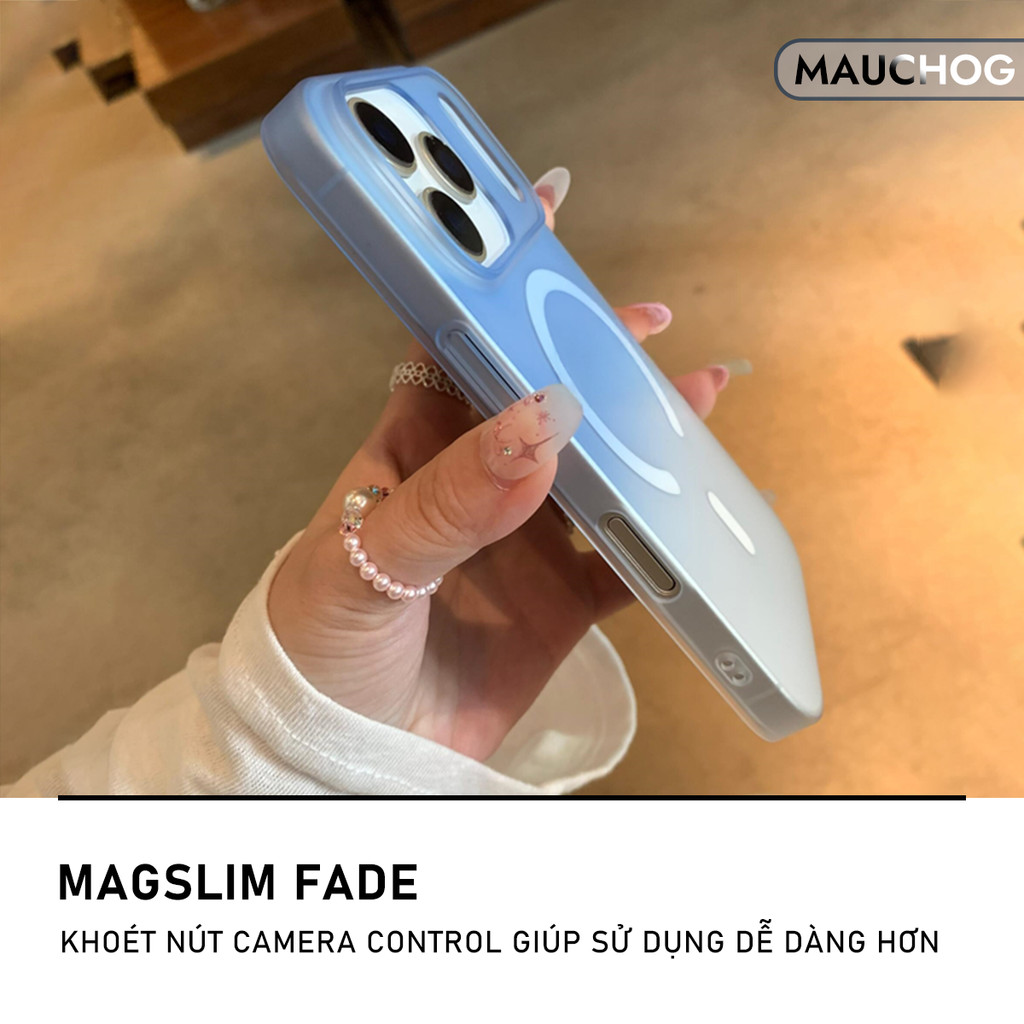 Ốp Siêu Mỏng Slim Nhám Mờ Chống Vân Tay Màu Gradient Cho Điện Thoại iPhone 17 Pro Max 16 15 14 13