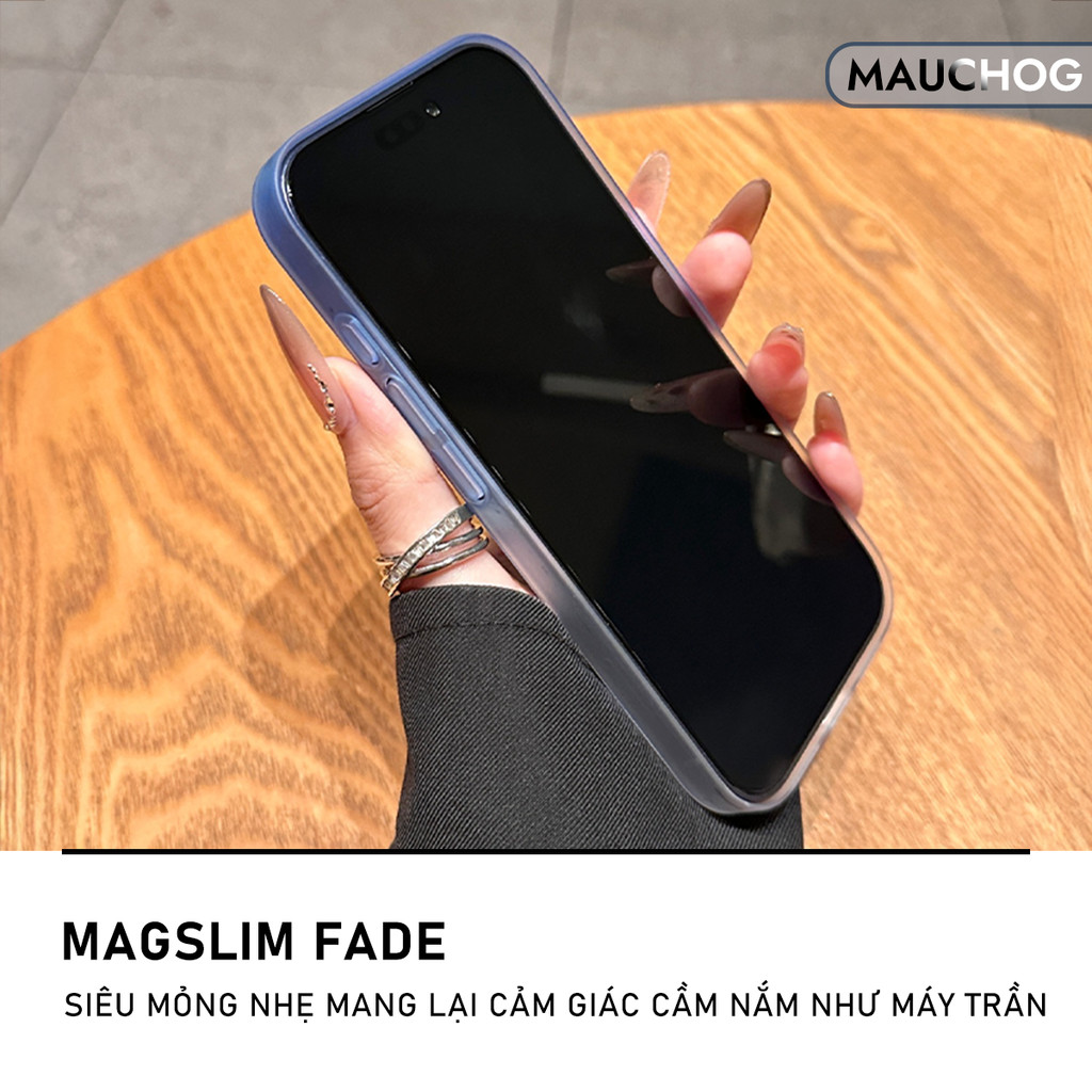 Ốp Siêu Mỏng Slim Nhám Mờ Chống Vân Tay Màu Gradient Cho Điện Thoại iPhone 17 Pro Max 16 15 14 13