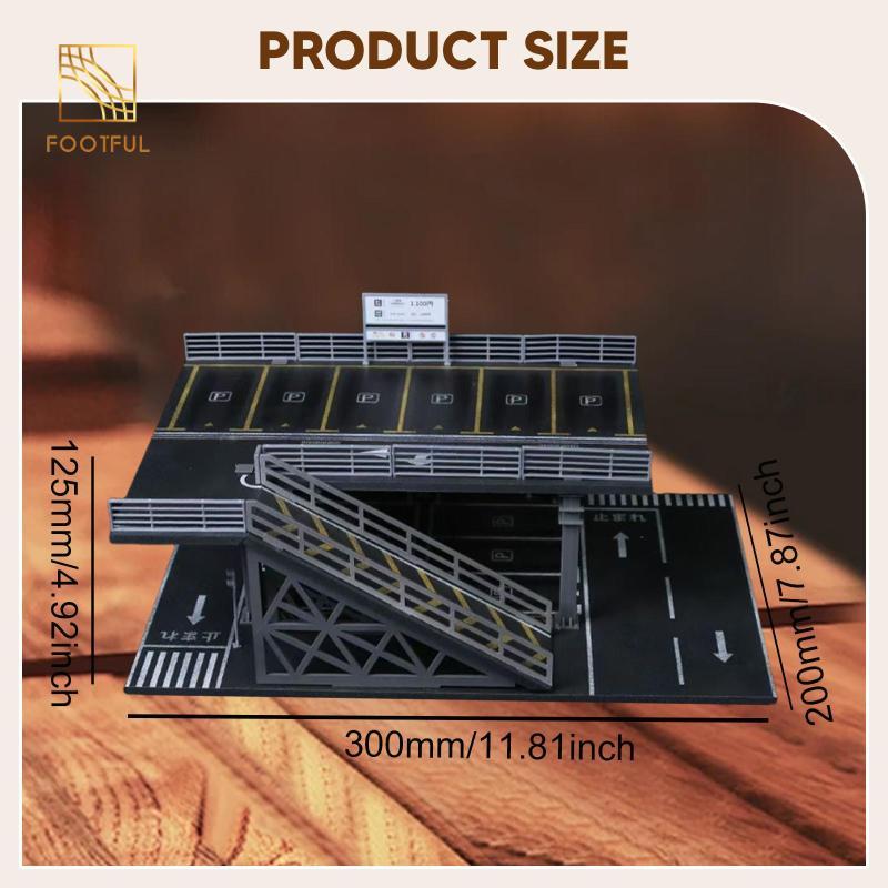 1 / 64 Đỗ xe Diorama Mô hình phong cảnh thu nhỏ Kịch bản Ảnh Prop Micro