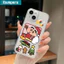 Ốp Điện Thoại Ibumipers Dễ Thương Crayon Shin chan Chủ Đề Giáng Sinh Trong Suốt Mềm Mại Chống Sốc Cao Cấp Cho iPhone 11 12 13 14 15 16 17 Pro Max IP 7 8 Plus Iphon X XS XR Xs max