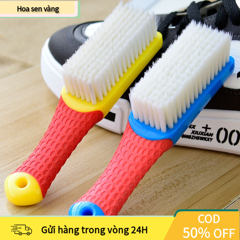 【24H】Bàn chải giặt giày lông mềm chống trầy xước, đầu cọ thiết kế cong ôm sát bề mặt, làm sạch hiệu quả mà an toàn