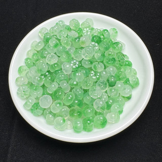((10 cái) Hạt bí ngô màu xanh nổi 8x5mm - Phụ kiện tự làm vòng tay