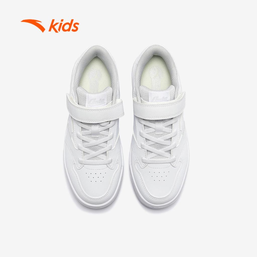 ANTA Kids Sneaker Giày Thời Trang Đế Bằng UNISEX Cho Bé 3325D8008S.Phù Hợp Bé Trai và Bé Gái, Nhẹ, Hạn Chế Trơn Trượt