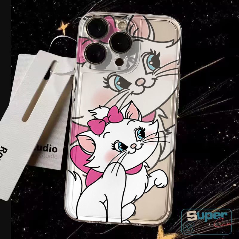 Ốp Lưng Cho Realme C75 C55 Note 50 60 C51 C51s C53 C65 C15 C33 12 C63 C30 C61 C21Y C67 C21 C25 6i 5 9i 5i 5S 11 C3 C25s C25Y C2 Cặp Đôi Hoạt Hình Mèo Marie Hoa Mềm