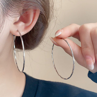 Bông Tai Kim Cương Trắng Phong Cách Châu Âu & Mỹ, Thiết Kế Tối Giản Sang Trọng