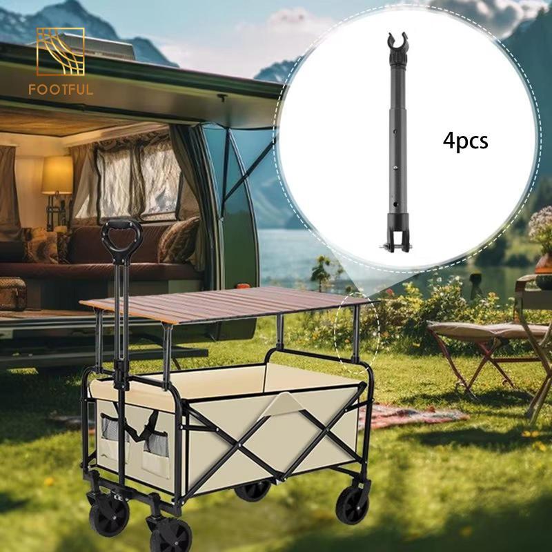 Xe Đẩy Cắm Trại 4x với Bàn Hỗ Trợ Cần Nâng