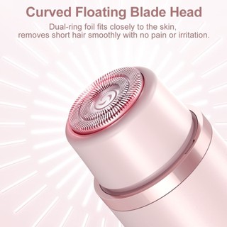 Đa chức năng Máy cạo râu điện nữ mới 2-trong-1,Tông đơ bikini, Chống nước IPX7, Lưỡi dao gốm kép, Máy cạo lông không đau