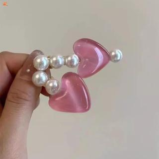 Set 2 Kẹp Tóc Trái Tim Phong Cách Ngọt Ngào, Chống Trơn Trượt, Đa Năng cho Sử Dụng Hàng Ngày