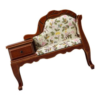 DE Mini Sofa Cho Nhà Búp Bê 1 12 Cân Phong Cách Victoria Chaise Lounge