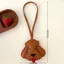 Mặt dây chuyền móc khóa CPINCP, Mặt dây chuyền túi chó con hoạt hình đa năng, Treo trang trí PU Puppy Móc khóa túi phụ kiện