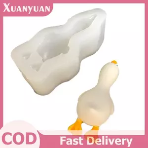 XUAN 3D Khuôn Silicon Hình Vịt Dễ Thương DIY Nến Thơm Thạch Cao Xà Phòng Nhựa Khuôn Handmade Nướng Bánh Sô Cô La Khuôn Trang Trí Nhà Quà Tặng VN