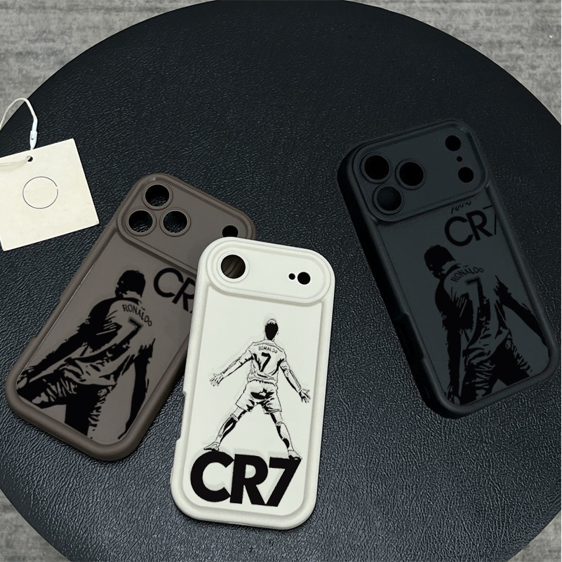 Ốp Điện Thoại CR7 Ronaldo Cho IPhone 11 12 13 Pro Max Mini 5 5S Ốp Lưng Silicon Mềm Chống Sốc Ốp Lưng
