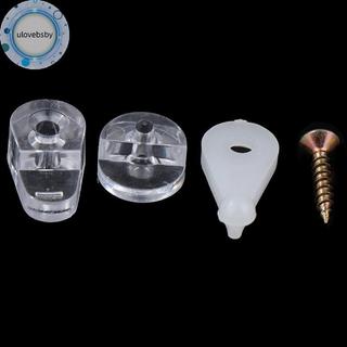 Ulovebsby 50 Chiếc Tấm Thủy Tinh Giữ Kẹp Gương Trong Suốt Kẹp Cho Cửa Tủ Kính Giữ Tủ Gương Tủ Sửa Kẹp VN