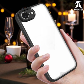 Dành cho iphone 16E / 17E / 7 / 8 Plus / X / Xs Max / XR Ốp điện thoại cứng trong suốt Khung silicon mềm chống rơi mỏng