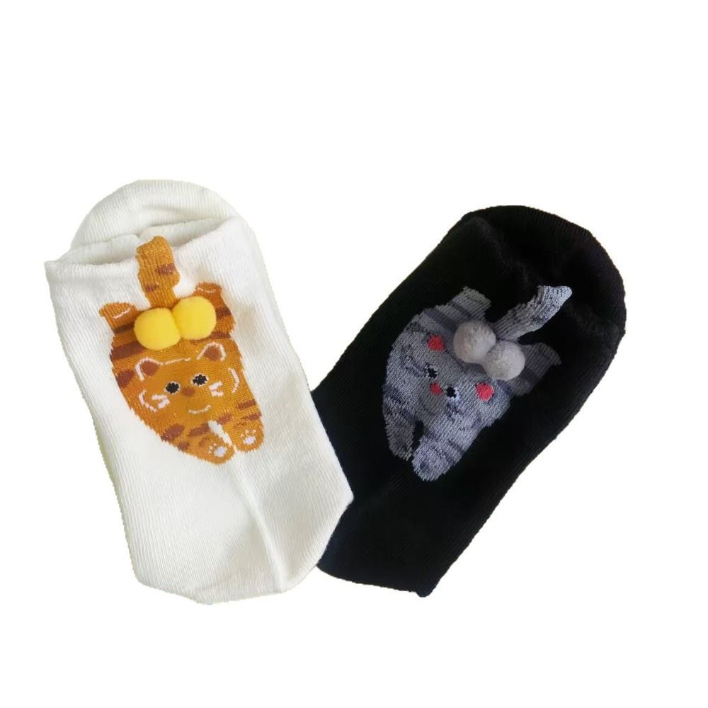 Tất Cotton YMIFI Ống Giữa Trứng Mèo Hút Mồ Hôi, Thiết Kế Thoải Mái Ba Chiều Cho Nam và Nữ