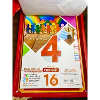 Lịch tết 2026, bloc rời Mã Đáo Thành Công kích thước 38x54cm