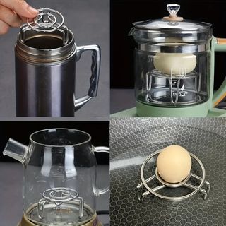 Giá hấp YUUKII, Giá hấp Mini chiều cao và chiều cao đa chức năng, Nồi hấp bằng thép không gỉ bền bỉ Nấu ăn 2 kích thước Nồi hấp sức khỏe